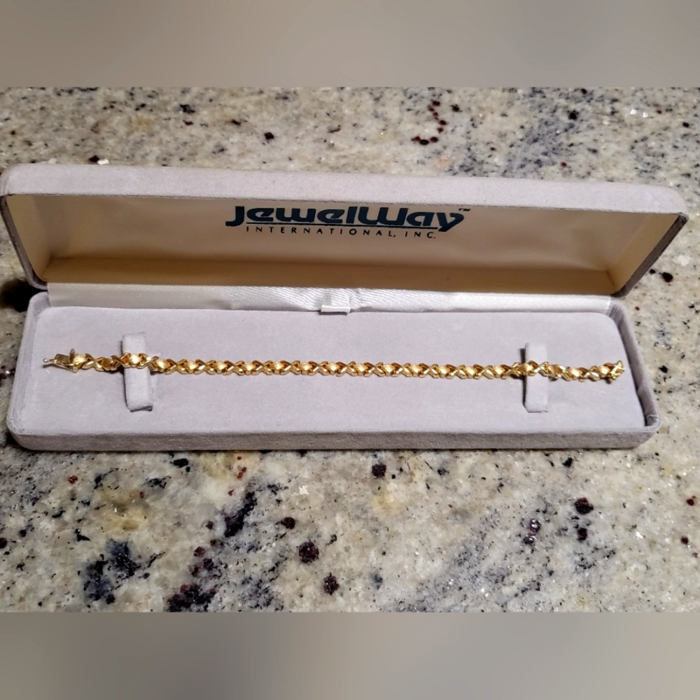 14k Vintage Solid Gold Bracelet - Picture 1 of 5